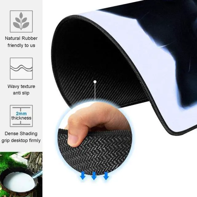 Alt view image 4 of 7 - Cat Cartoon Anti-Skid E-sports Game Mouse Pad