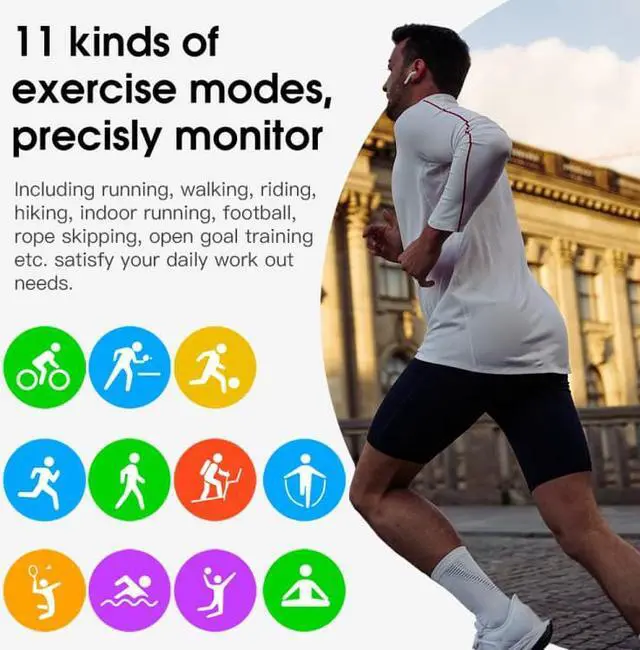 Alt view image 7 of 7 - S20S 1.4 inch HD Screen Smart Watch, IP68 Waterproof, Support Music Control / Bluetooth Photograph / Heart Rate Monitor / Blood Pressure Monitoring (Gold)