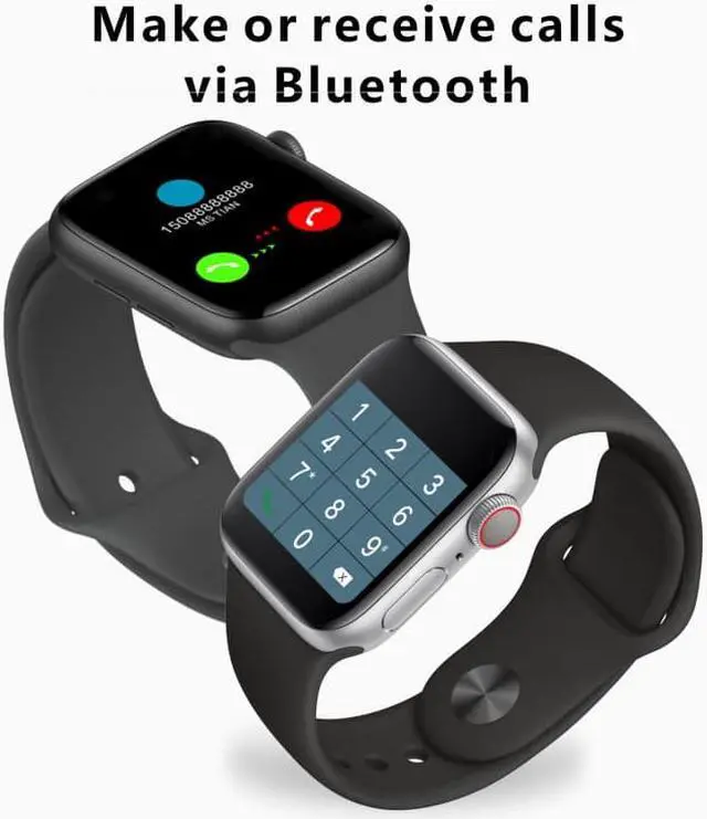 Alt view image 4 of 7 - H55Pro 1.4 inch TFT Screen Smart Bluetooth Watch, Support Sleep Monitor / Heart Rate Monitor / Blood Pressure Monitor, Style: Silicone Strap (Silver White)