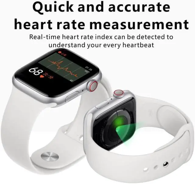 Alt view image 6 of 7 - H55Pro 1.4 inch TFT Screen Smart Bluetooth Watch, Support Sleep Monitor / Heart Rate Monitor / Blood Pressure Monitor, Style: Silicone Strap (Silver White)