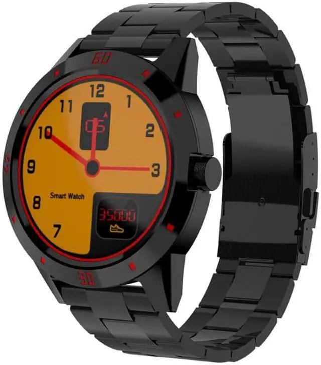 Main image of N6 Smart Watch 1.3 inch TFT Screen MTK2502C Bluetooth4.0, Stainless Steel Watch Band, Support Heart Rate Monitor & Pedometer & Sleep Monitor & Sedentary Reminder (Black)