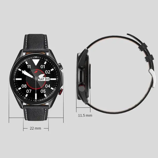 Alt view image 2 of 7 - M98 1.28 inch IPS Color Screen IP67 Waterproof Smart Watch, Support Sleep Monitor / Heart Rate Monitor / Bluetooth Call, Style:Steel Strap (Silver)