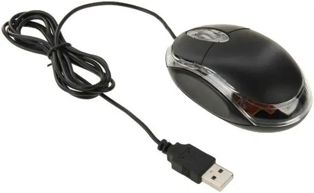 Alt view image 6 of 7 - 1000dpi Colorful Light USB Scroll Wheel Optical Mouse(Black)