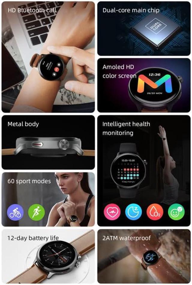 OROLOGIO SMARTWATCH XIAOMI MIBRO WATCH LITE 2 XPAW011 NERO AMOLED