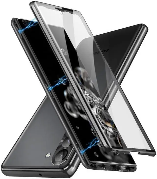 Main image of Magnetic Metal Phone Case For Samsung Galaxy S23 5G Black