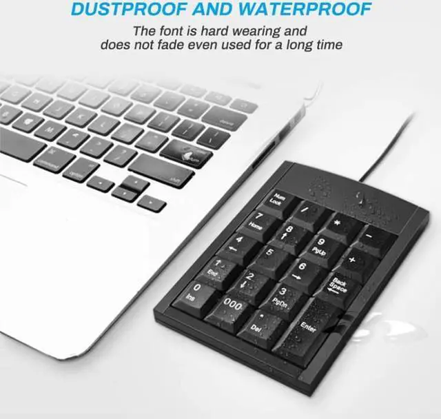 Alt view image 3 of 5 - Mini USB Numeric keyboard with 19 keys