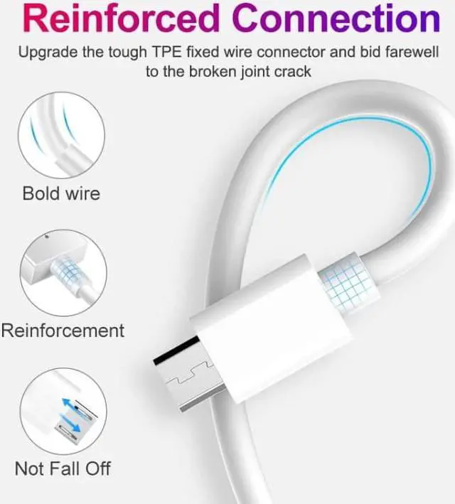 Alt view image 2 of 7 - Micro USB Copper Core Charging Cable, Cable Length:30cm Black
