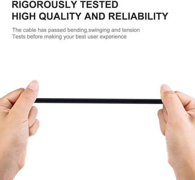 Alt view image 7 of 7 - Micro USB Copper Core Charging Cable, Cable Length:30cm Black