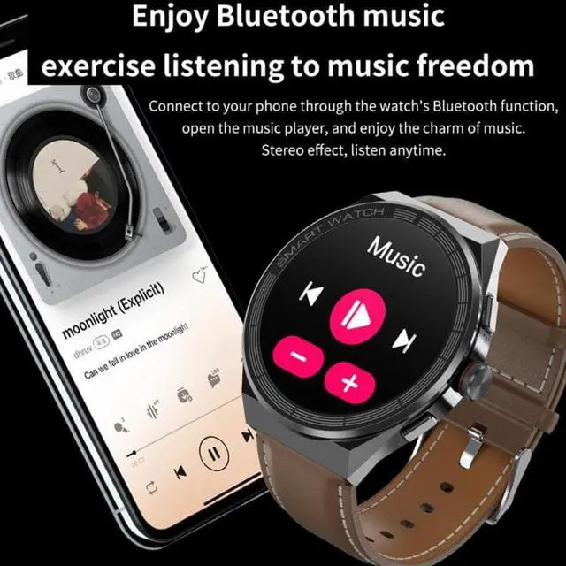 Alt view image 5 of 7 - BM01 1.45 inch Steel Band IP68 Waterproof Smart Watch Support Bluetooth Call / NFC (Silver)