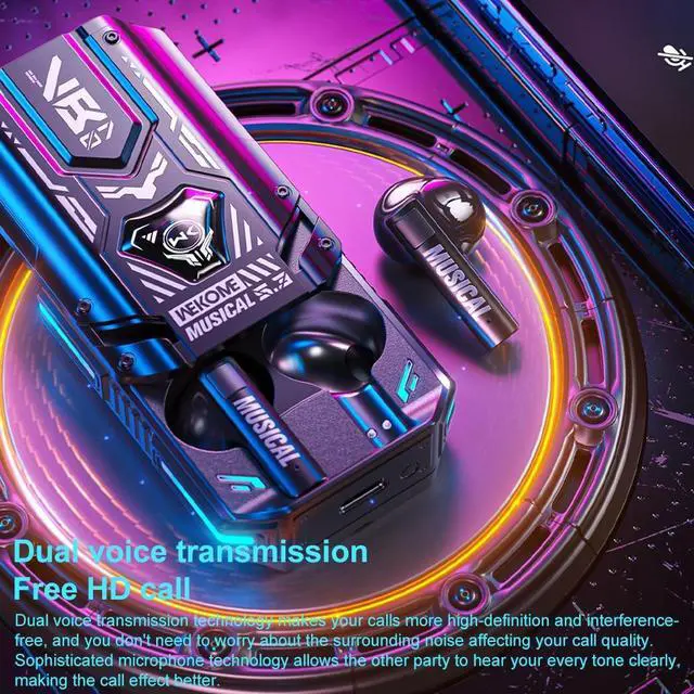Alt view image 7 of 7 - WEKOME VB07 Wireless Bluetooth Earphone Black White