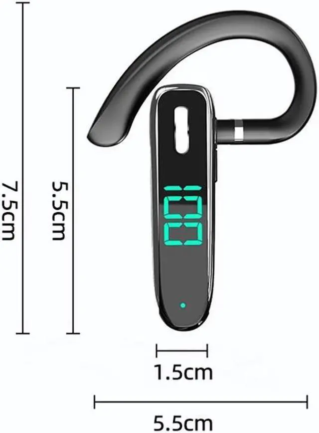 Alt view image 2 of 6 - K50 Bluetooth-compatible 5.3 Business Ear-hook Earphone with Mic