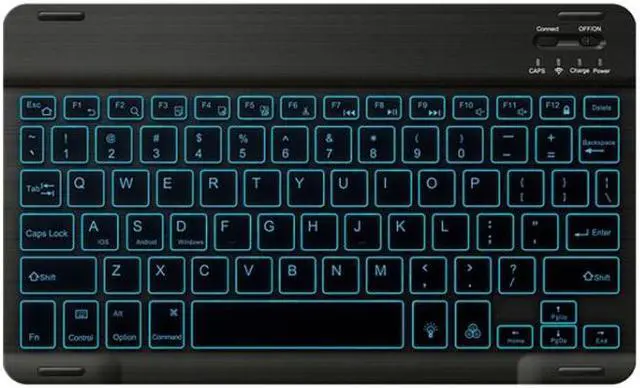 Main image of 78 Keys 10 Inch RGB Colorful Backlit Bluetooth Keyboard For Mobile Phone / Tablet