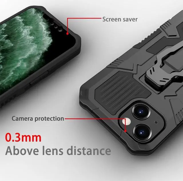Alt view image 3 of 5 - For iPhone 14 Machine Armor Warrior PC + TPU Phone Case