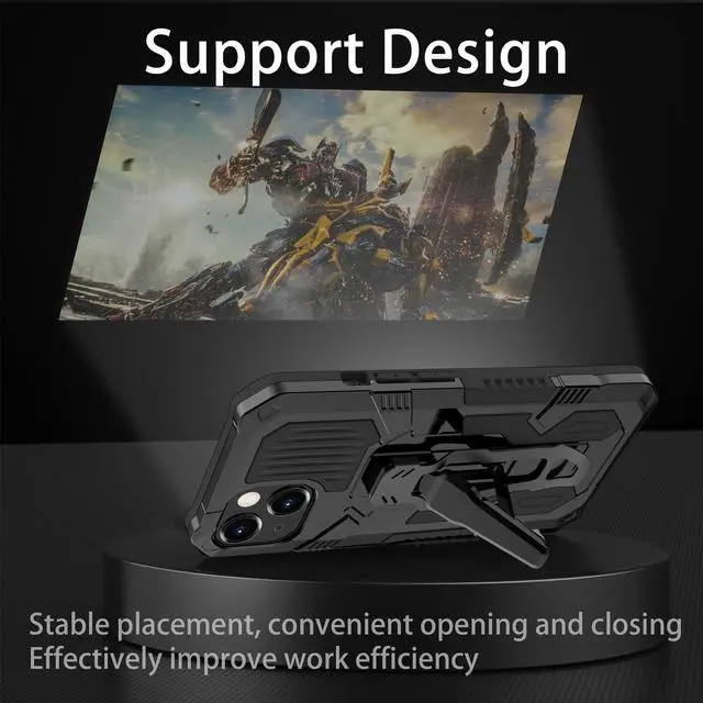 Alt view image 4 of 5 - For iPhone 14 Machine Armor Warrior PC + TPU Phone Case