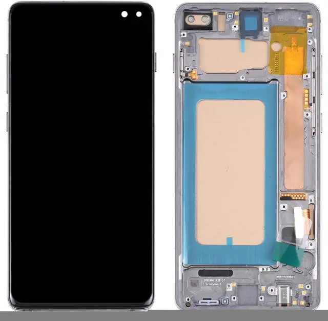 Alt view image 2 of 4 - TFT LCD Screen For Samsung Galaxy S10+ SM-G975 Digitizer Full Assembly with Frame,Not Supporting Fingerprint Identification(Black)
