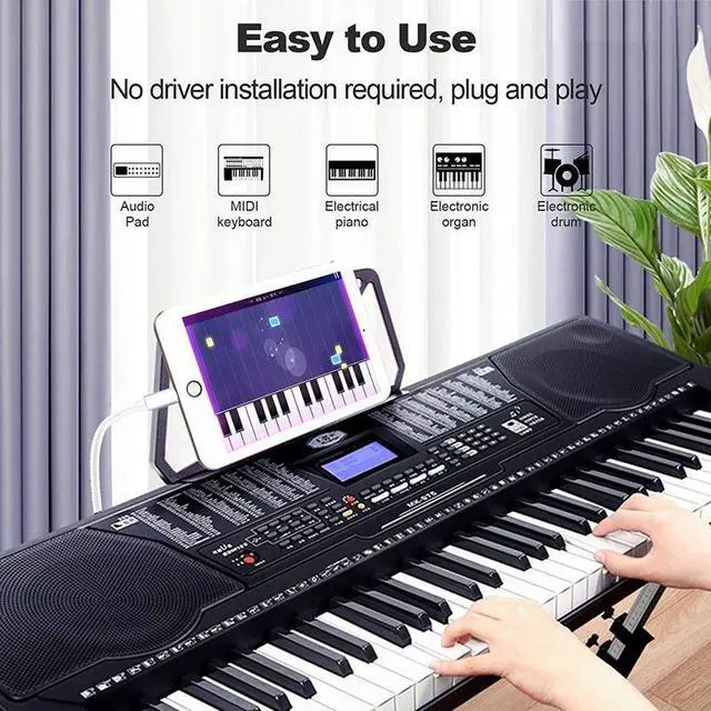 Alt view image 6 of 7 - 1m 8 Pin to USB + MIDI Electronic Music Instrument & OTG & Charging Multifunctional Cable Compatible with above iOS 10.3.2