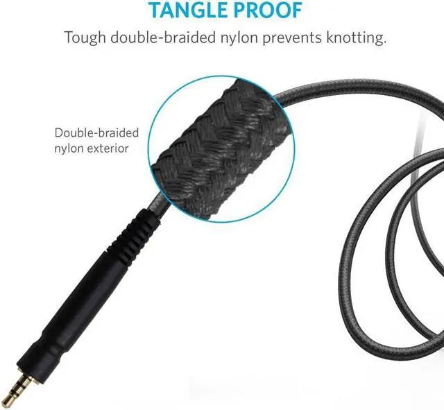 Alt view image 4 of 6 - ZS0076 PC Version Gaming Headphone Cable for Sennheiser PC 373D GSP350 GSP500 GSP600 G4ME ONE GAME ZERO