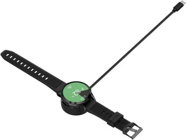 Alt view image 6 of 6 - For Garmin Venu 2 Plus Type-C / USB-C Interface Watch Charger With Data Function(Black)