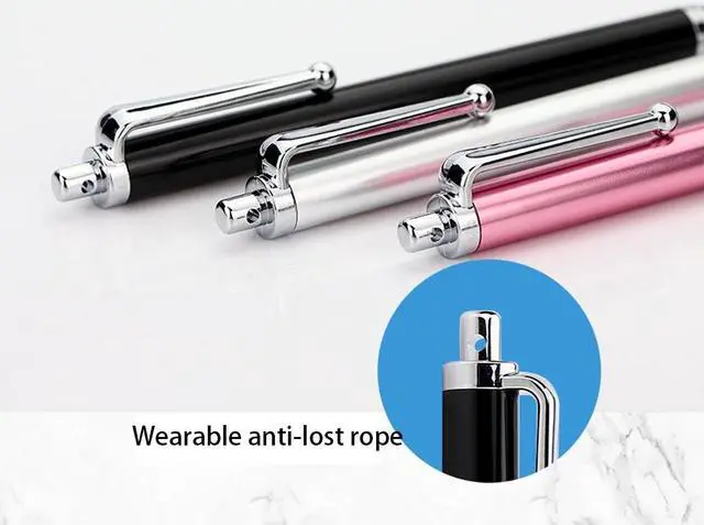 Alt view image 2 of 6 - AT-19 Silver Fiber Pen Tip Stylus Capacitive Pen Mobile Phone Tablet Universal Touch Pen