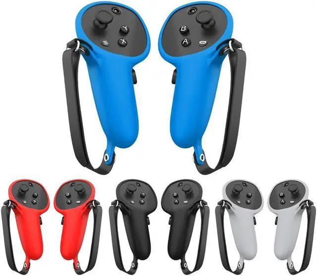 Alt view image 2 of 5 - For Meta Quest Pro 1 Pair Handle Silicone Case Cover VR Accessories(White)