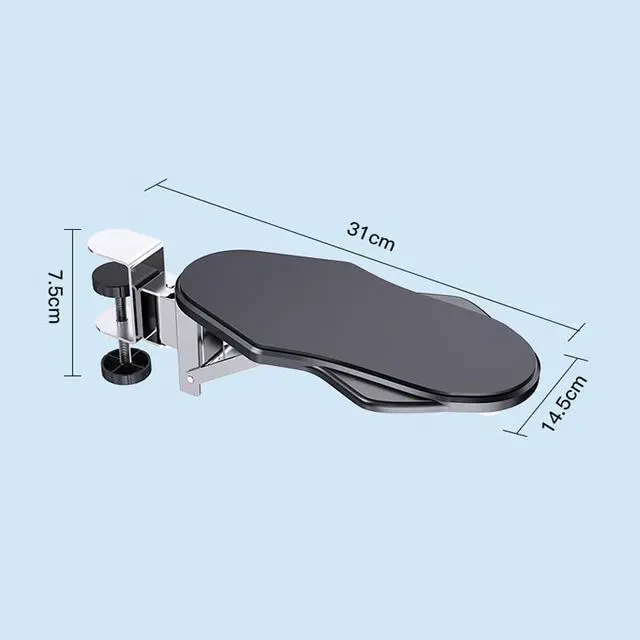 Alt view image 3 of 5 - Folding Rotating Punch-free Computer Desk Sponge Pad Hand Bracket Multifunctional Desk Elbow Rest