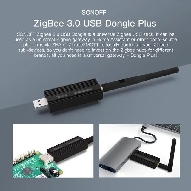 Alt view image 3 of 7 - Sonoff ZBDongle-E ZigBee 3.0 USB Gateway Smart Home ZigBee Bridge
