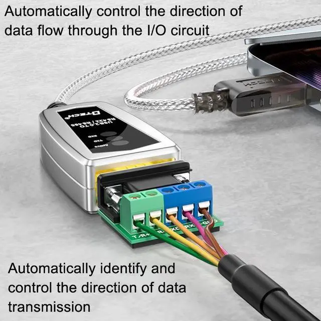 Alt view image 4 of 7 - DTECH DT-5119 0.5m USB To RS485/422 Industrial Converter Serial Line Communication Adapter
