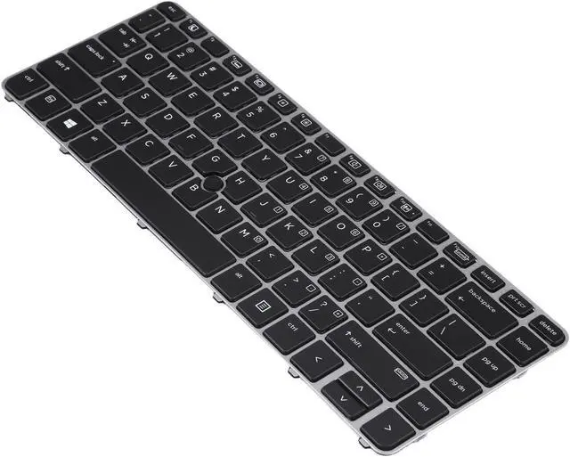 Alt view image 2 of 4 - For HP EliteBook 840 G3 US Version Keyboard with Backlight and Pointing(Silver) - OEM