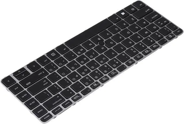 Alt view image 3 of 4 - For HP EliteBook 840 G3 US Version Keyboard with Backlight and Pointing(Silver) - OEM