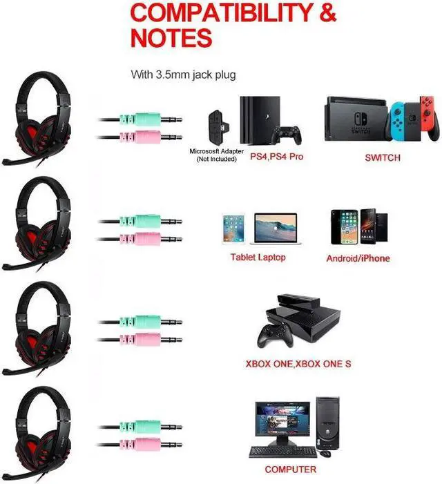 Alt view image 5 of 5 - T-WOLF TF-800 4 in 1 Gaming Luminous Keyboard Mouse Headset Set