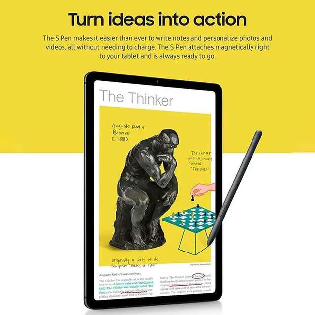 Alt view image 6 of 6 - High Sensitivity Stylus Pen For Samsung Galaxy Tab S7/S7+/S7 FE/S8/S8+/S8 Ultra/S9/S9+/S9 Ultra (Black)