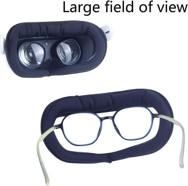 Alt view image 5 of 5 - For Meta Quest 2 VR Headset 6pcs/set Replacement Face Eye Pad Cushion(Black)