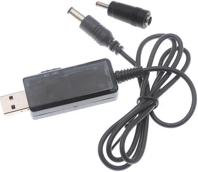Alt view image 3 of 3 - KWS-912V USB Boost Converter DC 5V to 9V / 12V Converter Cable + 3.5x1.35mm Plug Set