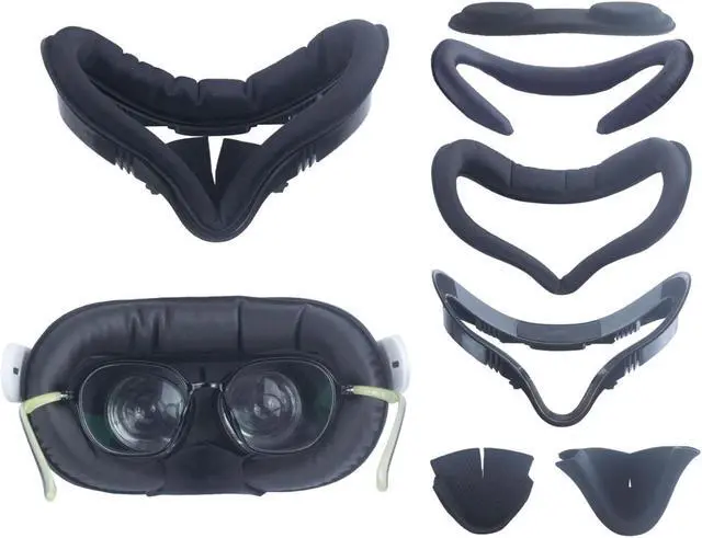 Alt view image 2 of 5 - For Meta Quest 2 VR Headset 6pcs/set Replacement Face Eye Pad Cushion(Black)