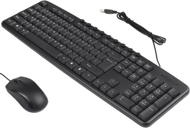 Alt view image 2 of 7 - KB-8377 USB Wired Keyboard Mouse Set (Black)