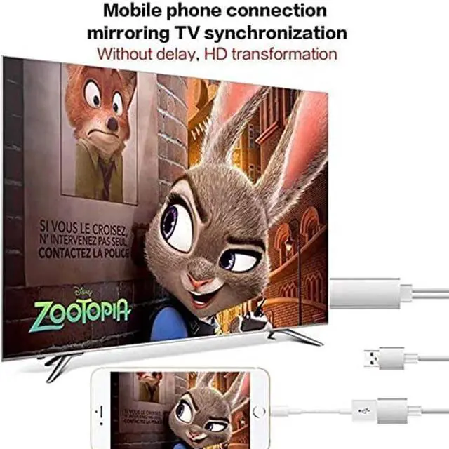 Alt view image 6 of 7 - Dongle USB Male + USB Female to HDMI Male 1080P HDMI Cables Adapter