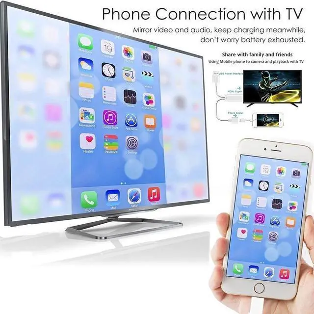 Alt view image 7 of 7 - Dongle USB Male + USB Female to HDMI Male 1080P HDMI Cables Adapter
