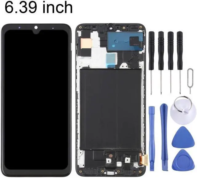 Alt view image 2 of 6 - OLED LCD Screen for Samsung Galaxy A70 SM-A705 (6.39 inch) Digitizer Full Assembly with Frame (Black)