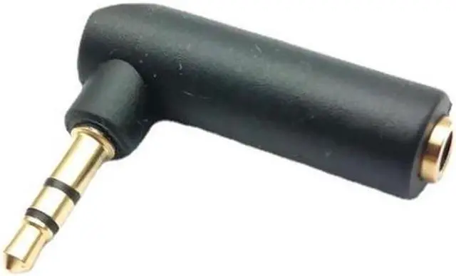 Alt view image 3 of 4 - 3.5mm Elbow Male to Female Dual Channel Headphone Audio Adapter