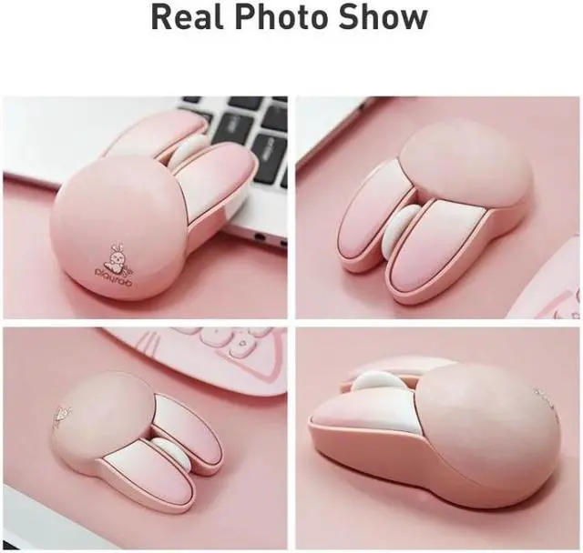 Alt view image 5 of 5 - MOFii M6 Rabbit Shape 2.4G Wireless Mute Mouse (Yellow)