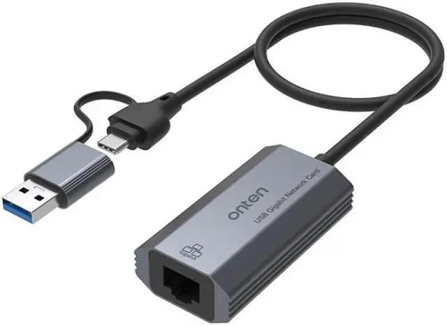 Main image of Onten UE101 2 in 1 USB3.0 Gigabit Network Card - OEM