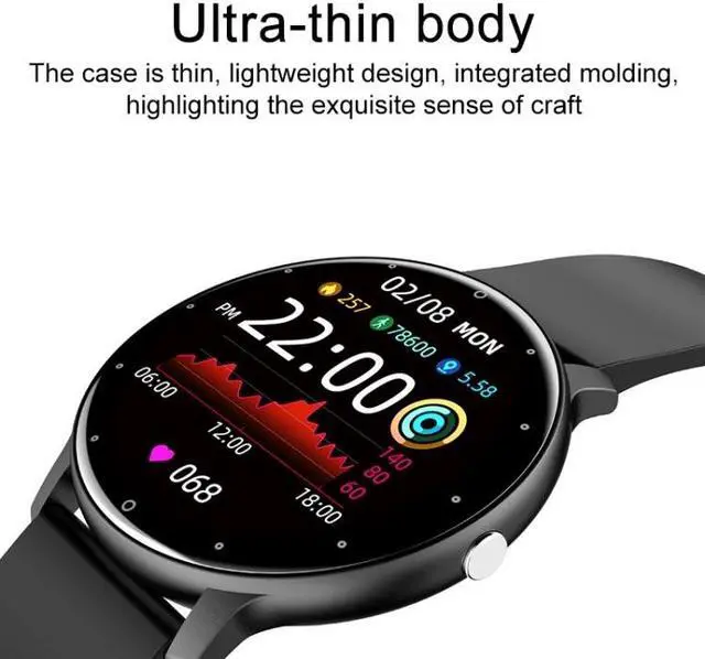 Alt view image 7 of 7 - ZL02D 1.28 inch IP67 Waterproof Steel Band Smart Watch Support Heart Rate Monitoring (Pink)