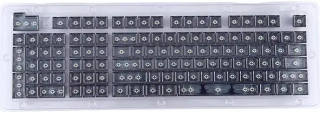 Alt view image 3 of 6 - ABS Translucent Keycaps Universal Game Keyboard Black