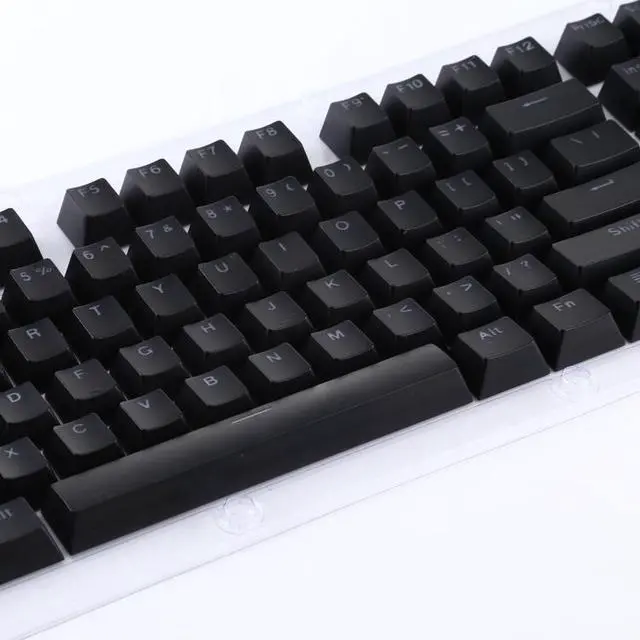 Alt view image 5 of 6 - ABS Translucent Keycaps Universal Game Keyboard Black