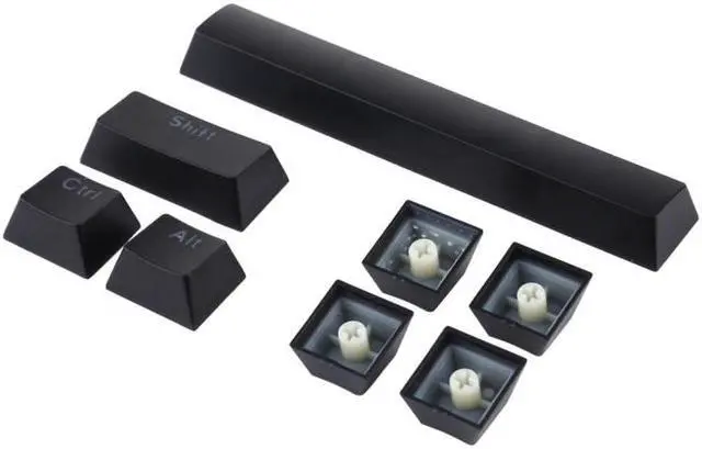Alt view image 4 of 6 - ABS Translucent Keycaps Universal Game Keyboard Black