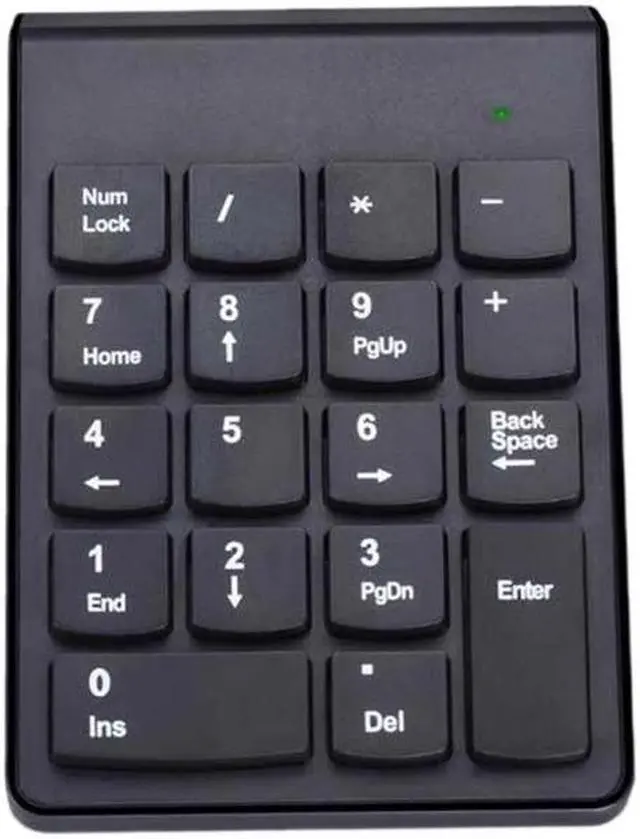 Alt view image 2 of 7 - 18 Keys 2.4GHz Mini USB Numeric Keypad Wireless Black