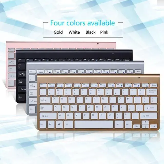Alt view image 2 of 7 - USB External Notebook Desktop Computer Universal Mini Wireless Keyboard Mouse, Style:Keyboard and Mouse Set Keyboard and Mouse Set (Black )