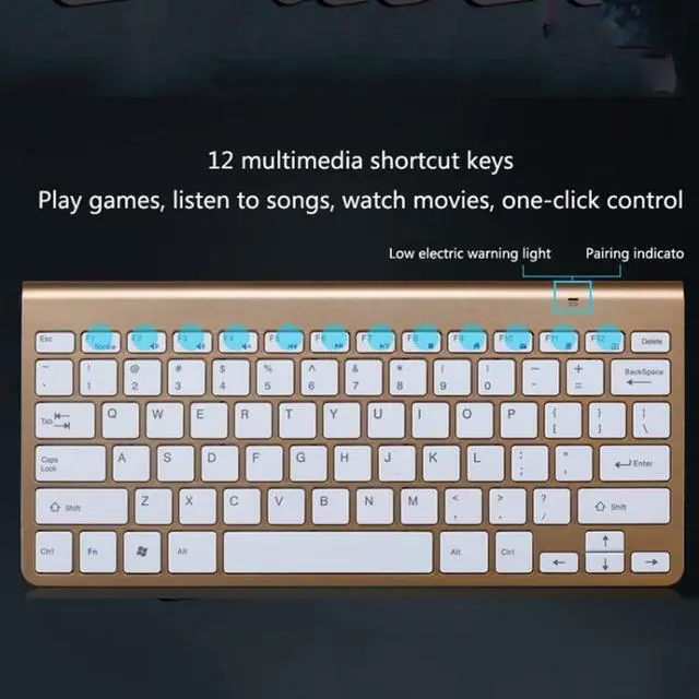 Alt view image 5 of 7 - USB External Notebook Desktop Computer Universal Mini Wireless Keyboard Mouse, Style:Keyboard and Mouse Set Keyboard and Mouse Set (Black )