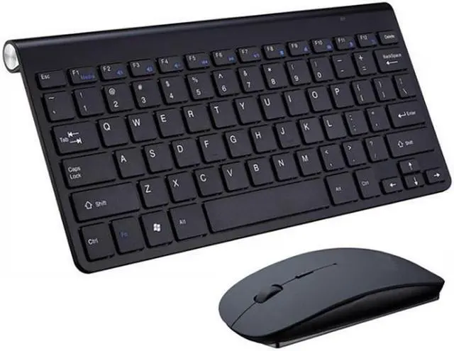 Main image of USB External Notebook Desktop Computer Universal Mini Wireless Keyboard Mouse, Style:Keyboard and Mouse Set Keyboard and Mouse Set (Black )