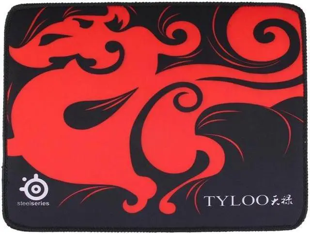 Alt view image 2 of 7 - Extended Large Slim Anti-Slip TYLOO Pattern Soft Rubber Smooth Cloth Surface Game Keyboard Mouse Pad Mat, Size: 320 x 240 x 3 mm (Style 2)
